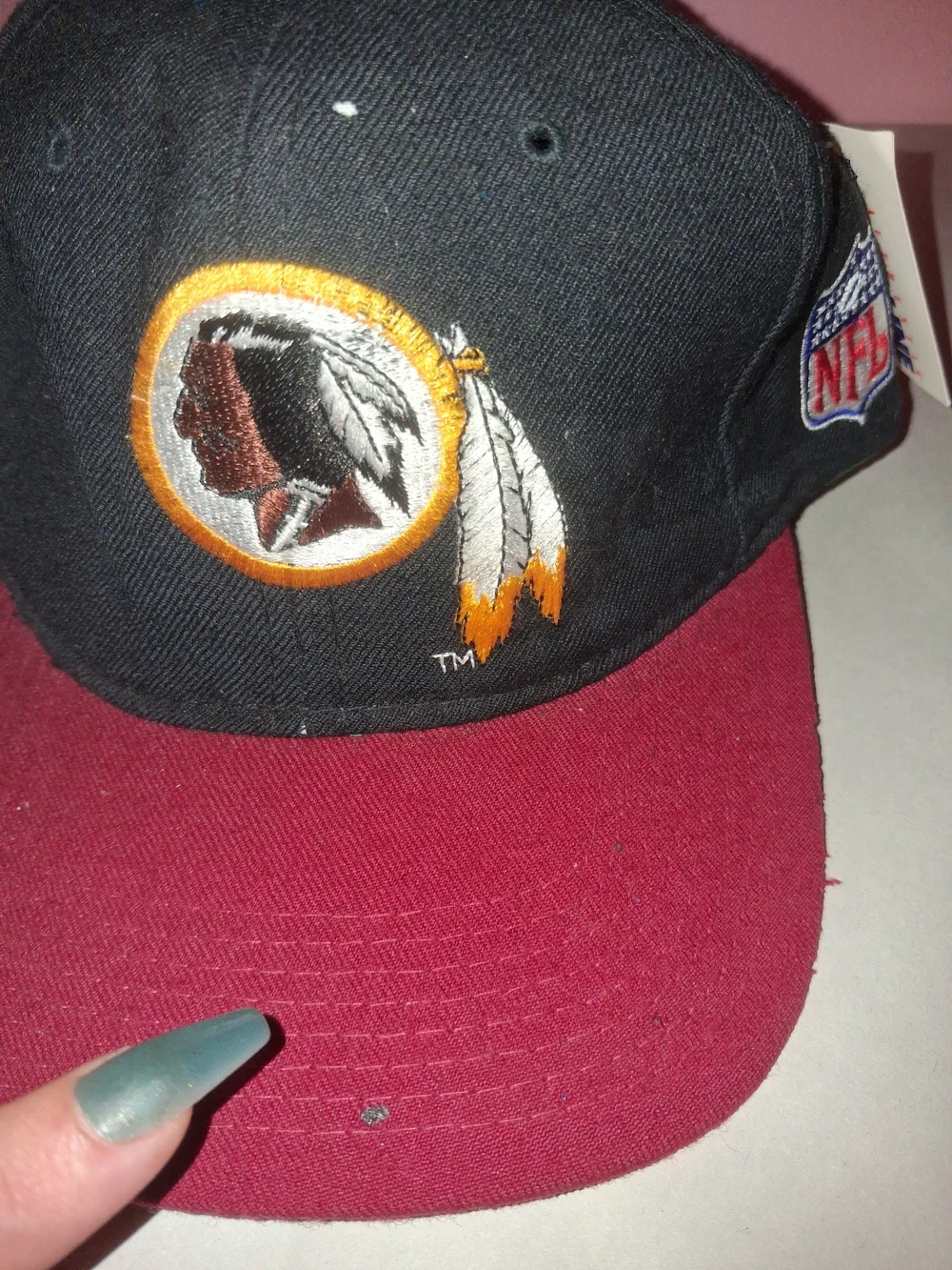 Vintage 90s Washington Redskins Starter The Natural Wool Snapback Hat With Tag D